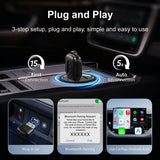 2-in-1 Wireless CarPlay and Android Auto Adapter Plug & Play CarPlay Adapter LEXXSON
