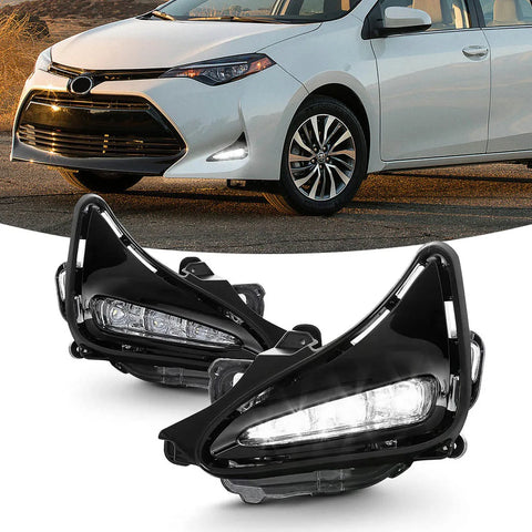 Front Bumper Fog Lamp DRL LED Light for Toyota Corolla 2017 Car Interior Accessory MAGIC COLORM